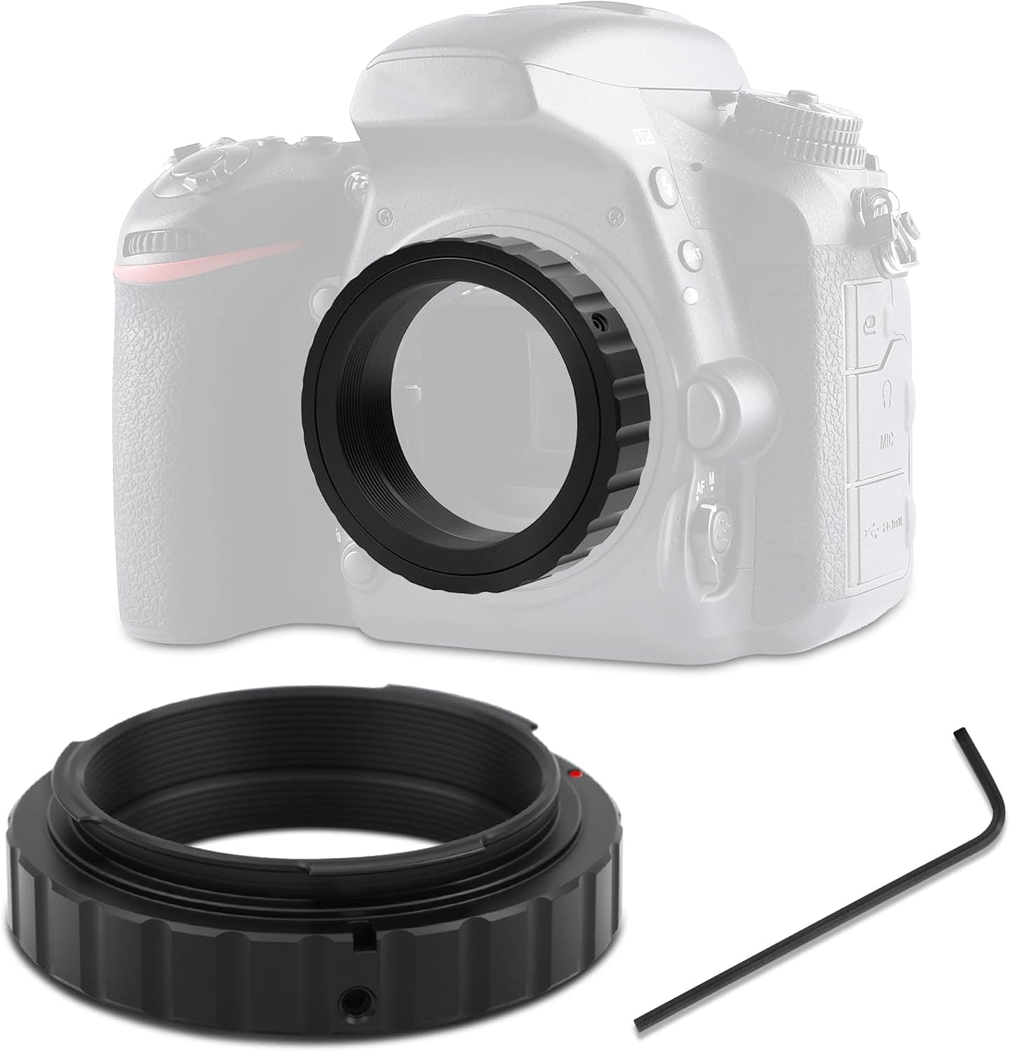 Astromania T2 T Ring Telescope Camera Adapter 42mm Thread for Nikon F-Bayonet SLR/DSLR Cameras
